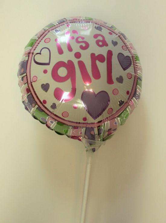 Medium Baby Girl Balloon