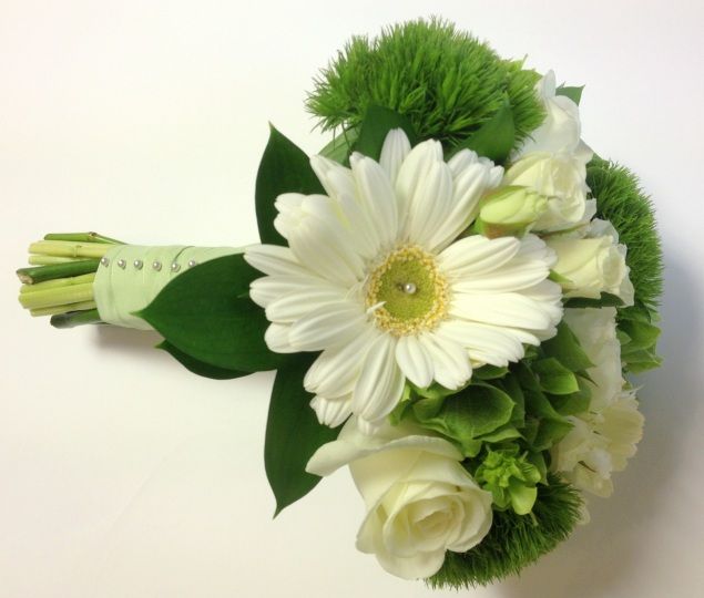 Gerberas, Roses and Green Tricks